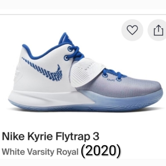 Jordan Other - Nike Kyrie Irving Flytrap3 (2020) White Varsity Royal  SZ 11 EUC
